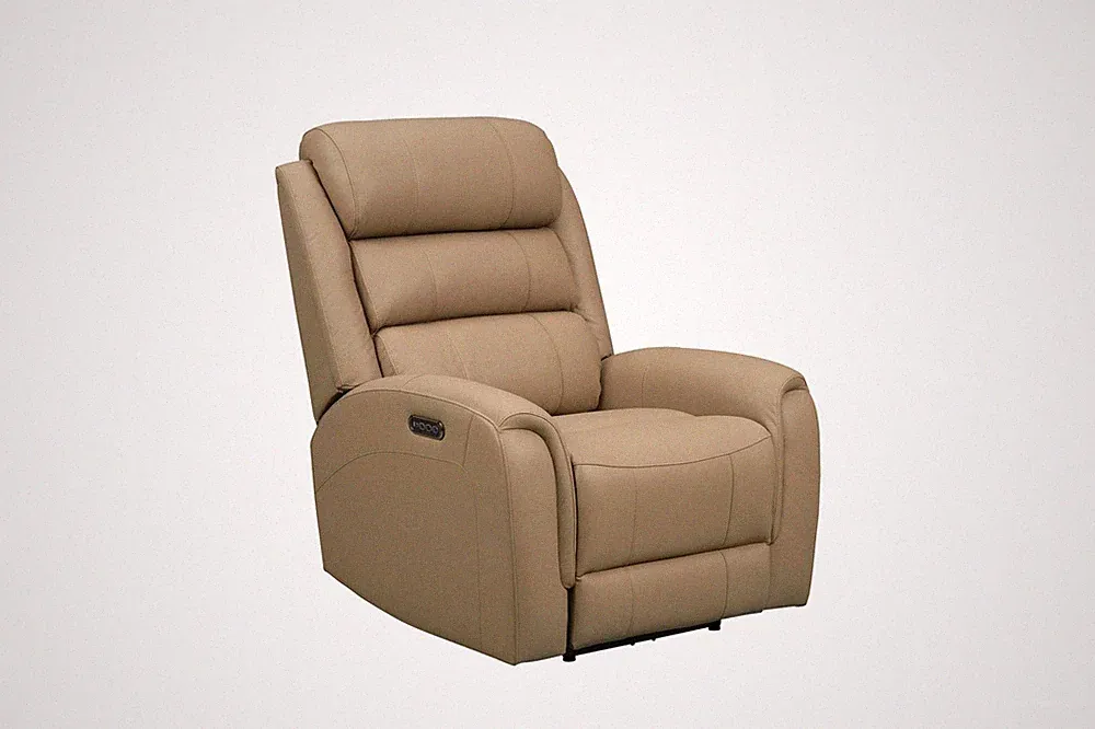 Barcalounger Monterey Big & Tall Power Recliner in Tucker Taupe
