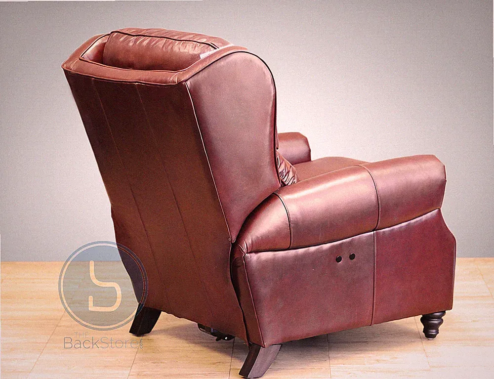 Barcalounger Treyburn ll Genuine Savannah Whiskey Leather Recliner Lounger Chair