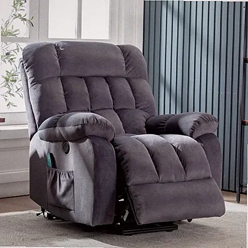 Electric Power Lift Recliner Chair Sofa With Massage And Heat For Elderly 2 Side