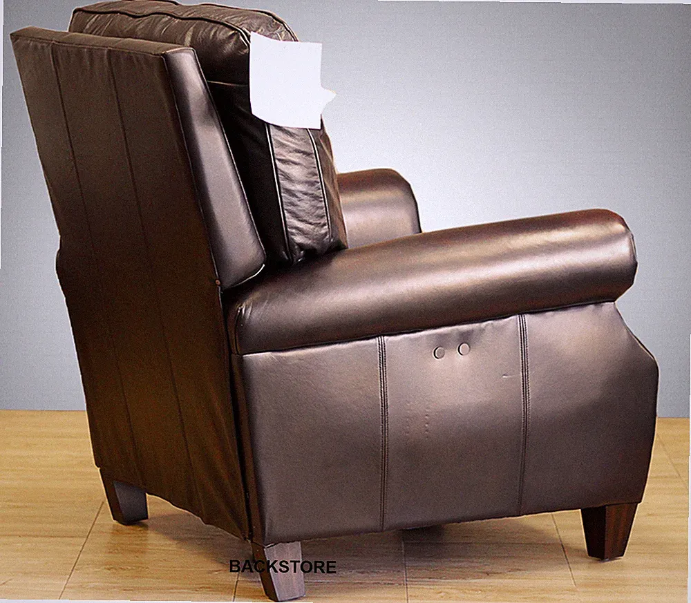 POWER Barcalounger Briarwood II Genuine Stetson Bordeaux Leather Recliner Chair